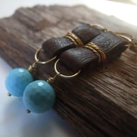 Image 3 of Bohemian Deerskin Danglers