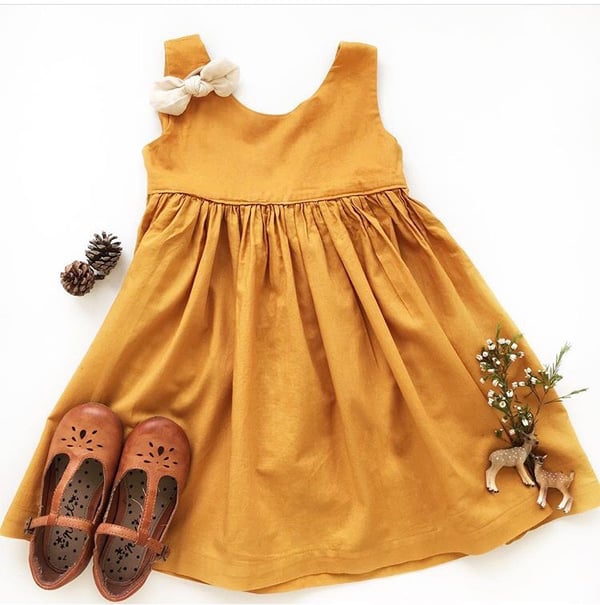 Image of Mustard Zipper Dress