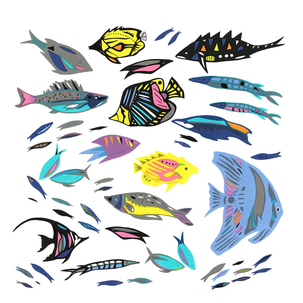 Image of Tropical Fish screen print