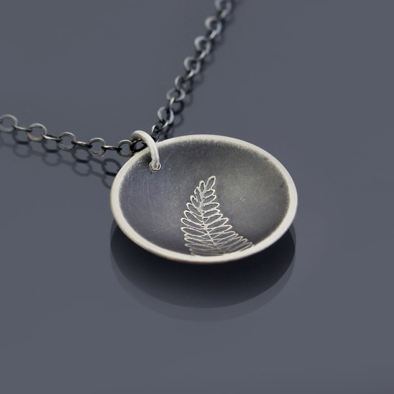 Sterling Silver Fern Necklace | Lisa Hopkins Design