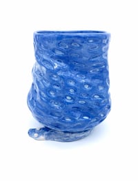 Image 1 of Blue Porcelain Snake Vase