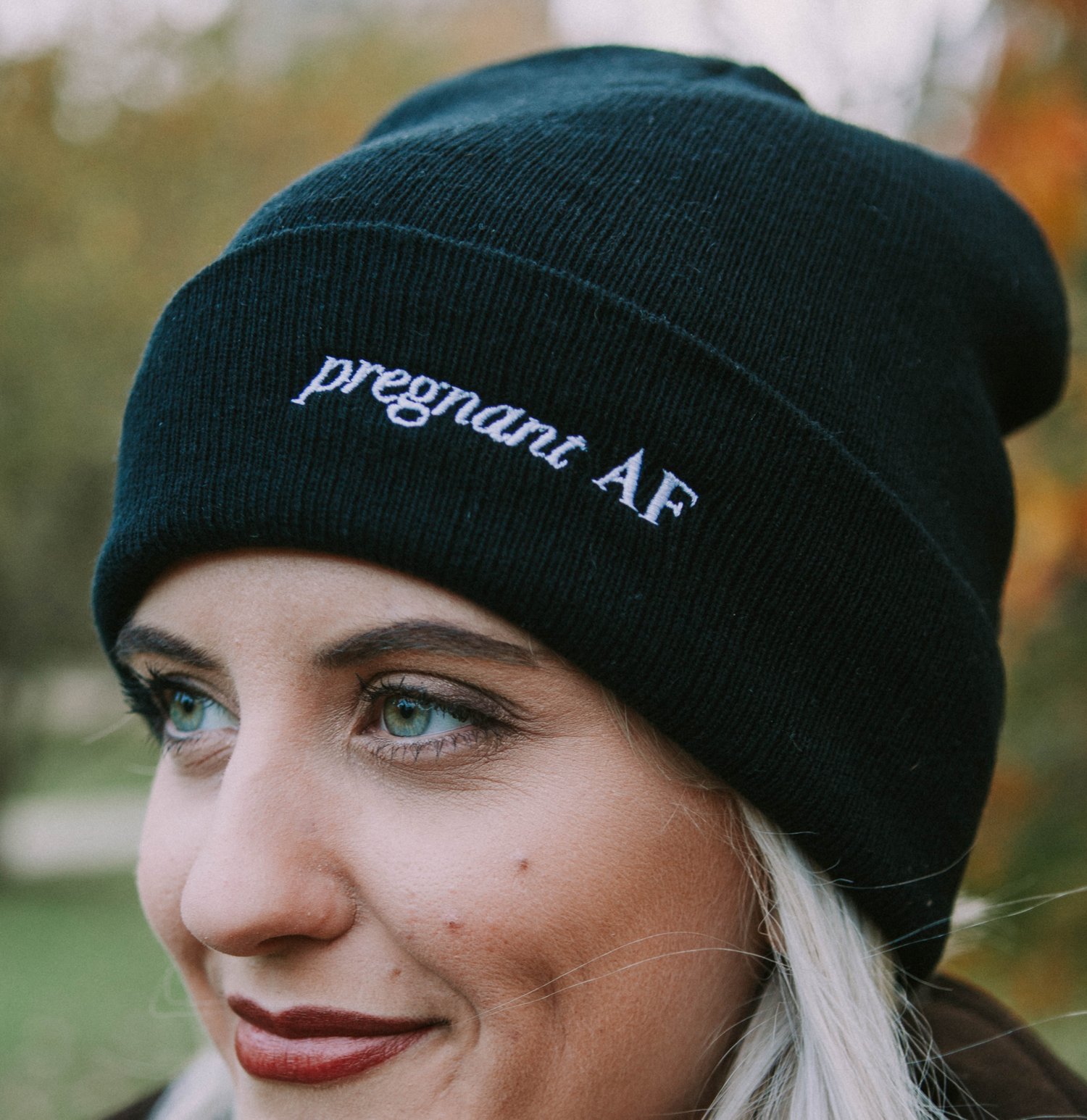 Image of Pregnant AF Beanie/Hat