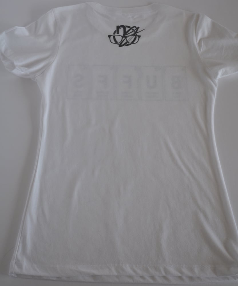 Image of periodic buffs. - white graphic tee