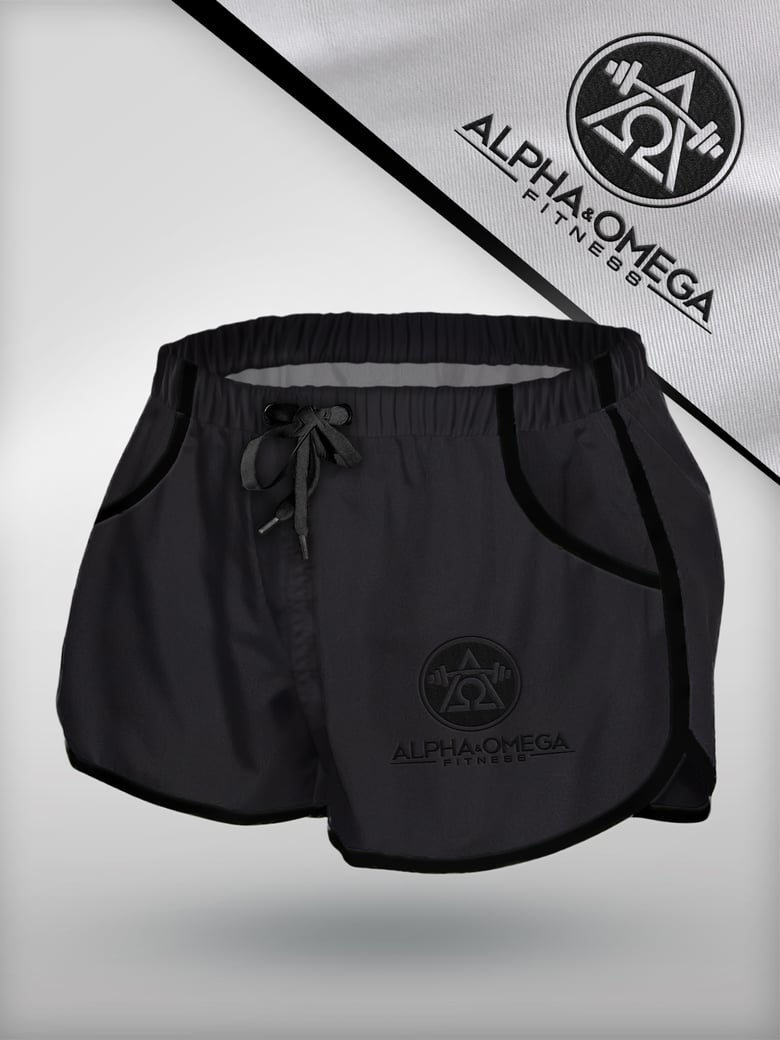 Image of Aesthetic Shorts - Black/ Black V1