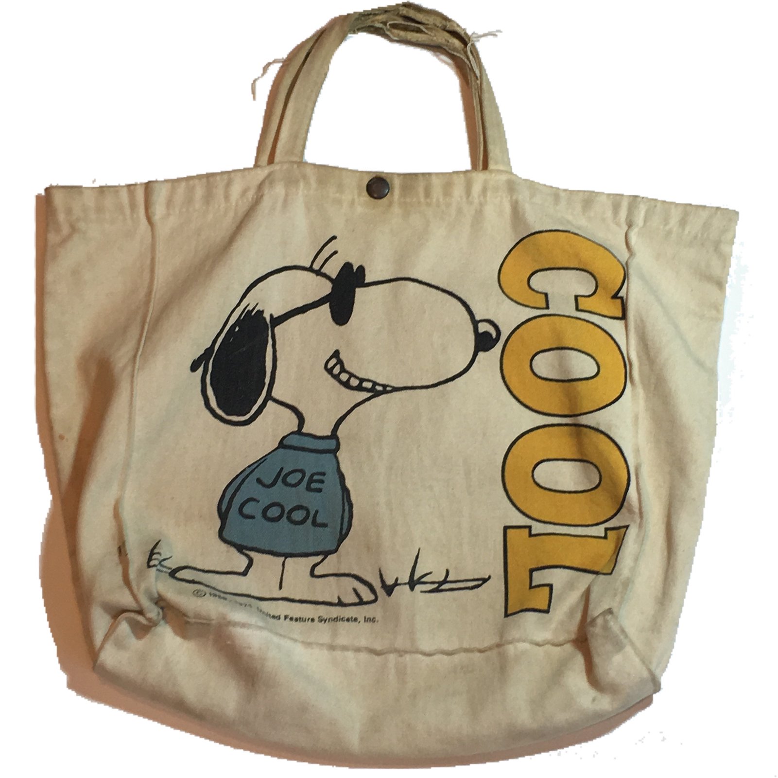 Image of Joe cool snoopy tote bag