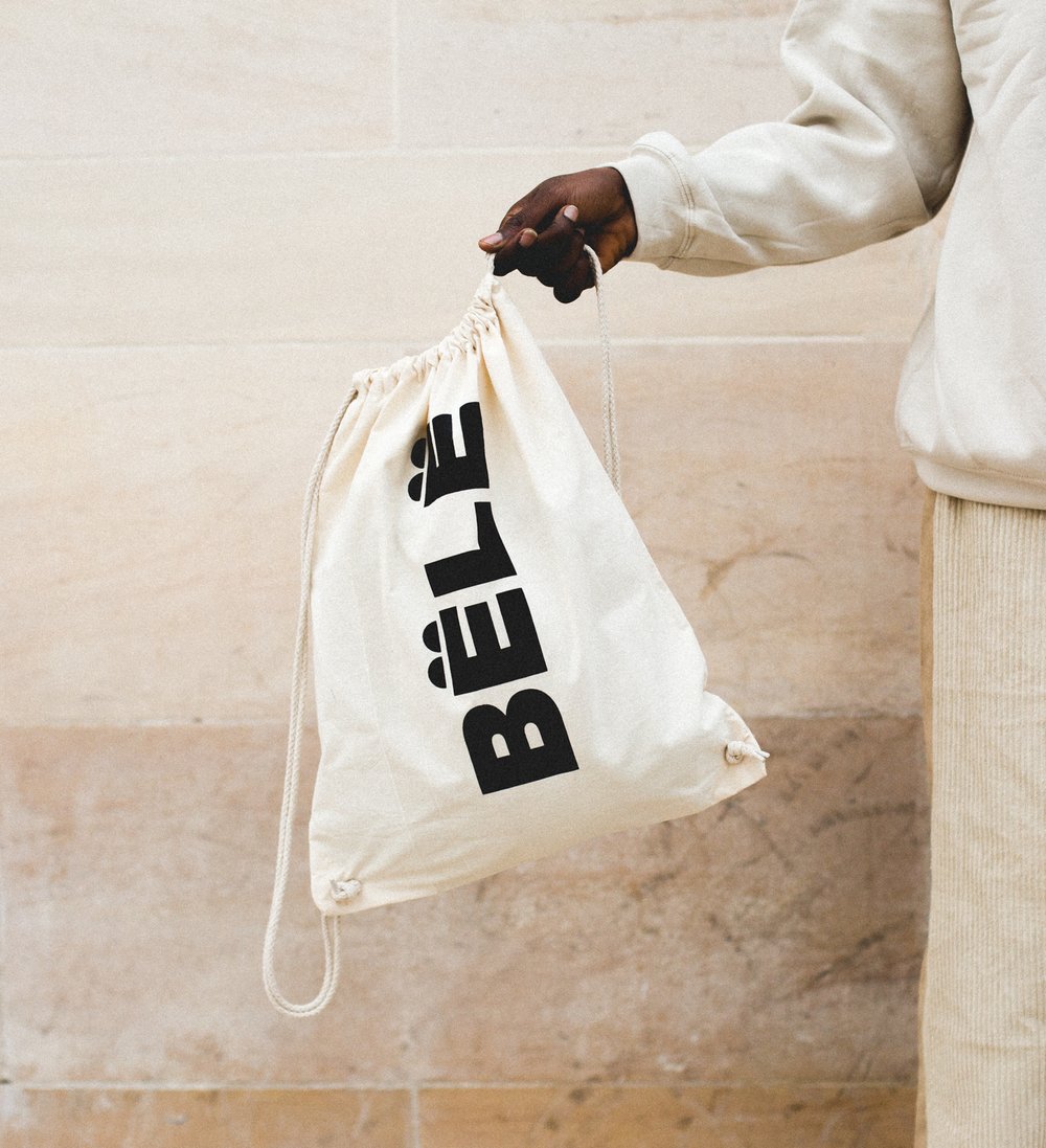 Image of BËLË BAG - BLACK LOGO