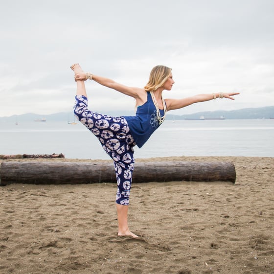 Image of Karmala Baggy Capris Indigo Sand Dollar