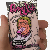 Image 2 of Fellatio Trump Enamel Pin
