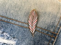 Image 3 of Feather Enamel Pin