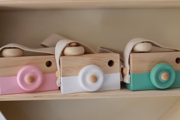 Image of Childrens Decor / Wooden Cameras
