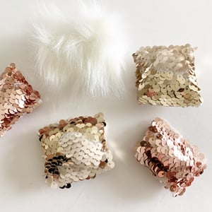 Image of Shag and flip sequin pillows 