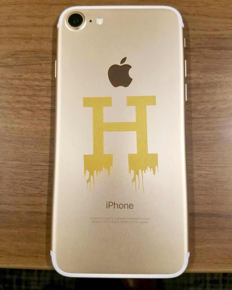 Image of Drippy H iPhone Vinyl Decal