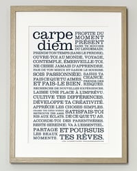 Affiche Carpe Diem