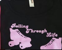 Image 1 of Rolling Through Life - Black Tank Top