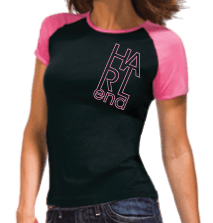 Image of Black/Hot Pink Ladies Tee