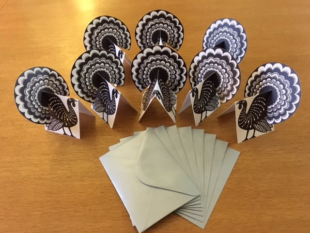 Image of 3D Turkey Christmas Cards 
