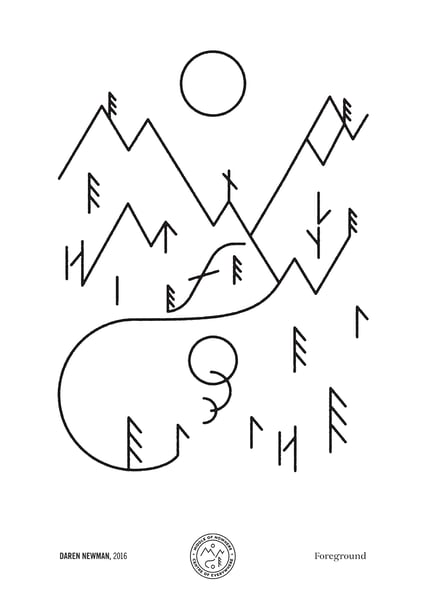 Image of Middle of Nowhere Centre of Everywhere Scene Print