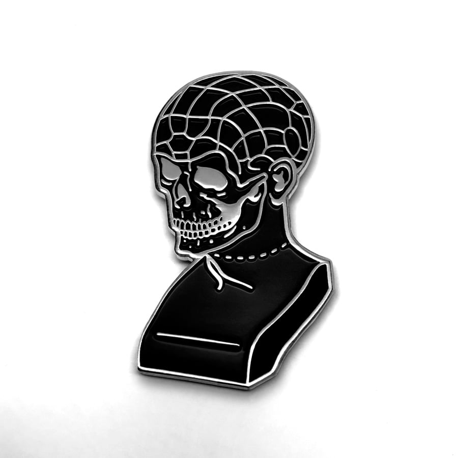 Image of Phrenology Skull Pin