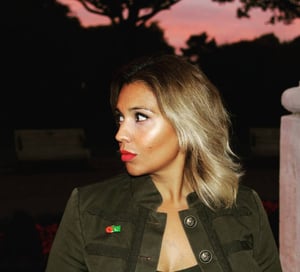 Image of PAKISTAN FMN Poppy/Flag Combo Medal (28mm x 15.5mm)