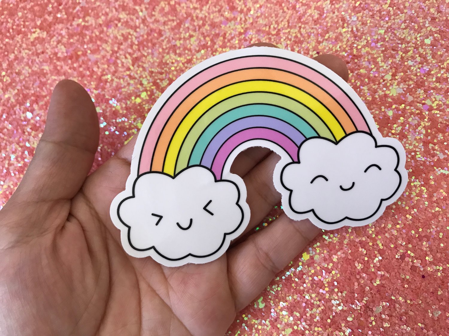 Image of Happy Rainbow Sticker
