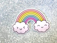 Image 2 of Happy Rainbow Sticker