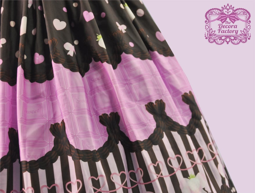 Image of Treat Me Choco Skirt in Pink