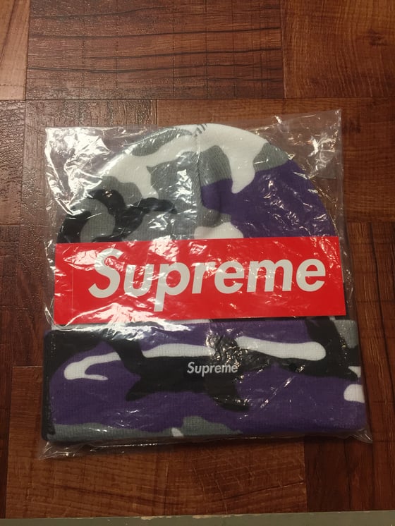 Image of Purple Camo Beanie 