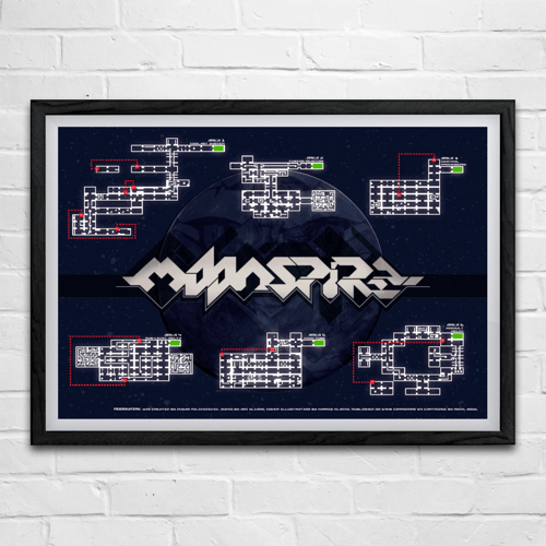 Image of Moonspire (A2/A3 Poster Bundle) (Commodore 64)