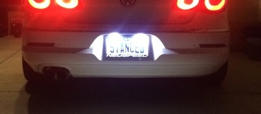 Image of Crisp White License Plate LED - Error Free fits: Volkswagen CC 09-Current