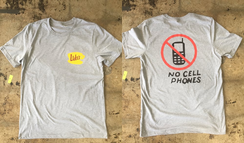 Image of Luke's Diner "No Cell Phones" T-shirt