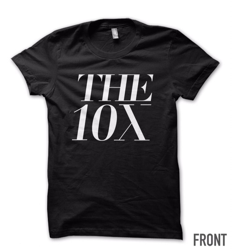 Image of "The 10X" Logo Tee - Black
