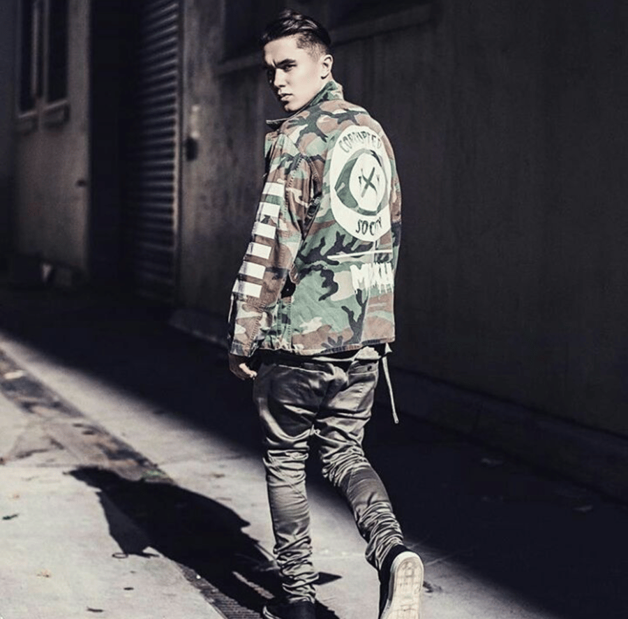 Image of Heavy Camo Jacket( pressed & distressed by hand)