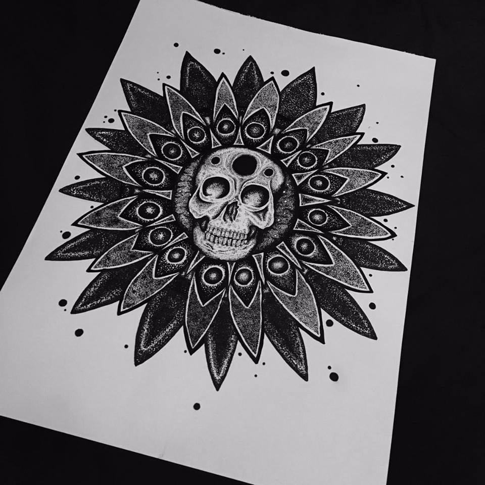 Boneyard Illustrations Skull Mandala Boneyard Illustrations Skull Mandala