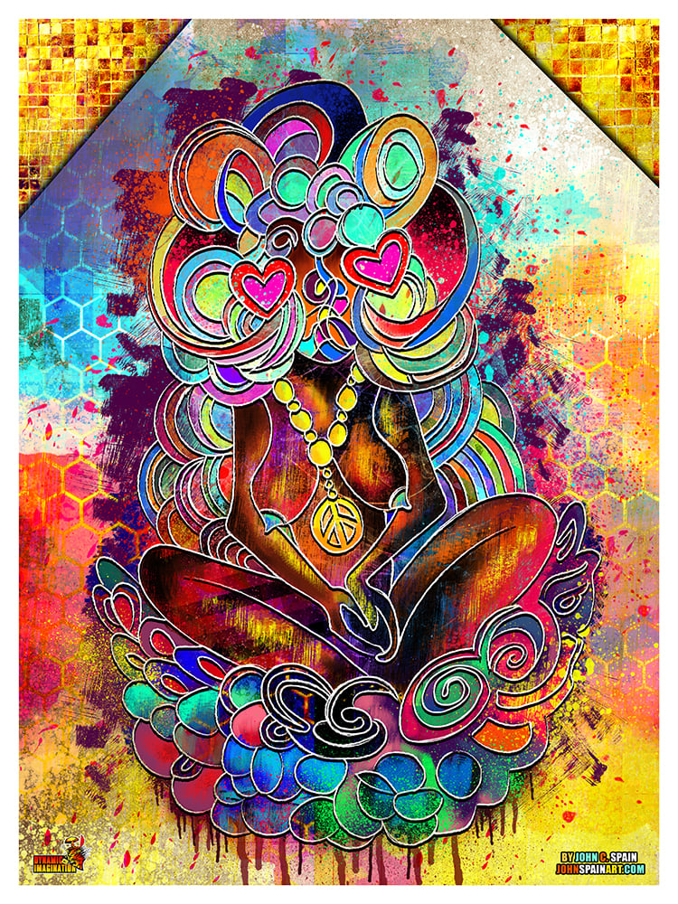 Image of "Riding On Cloud 9" 18x24 Poster Print
