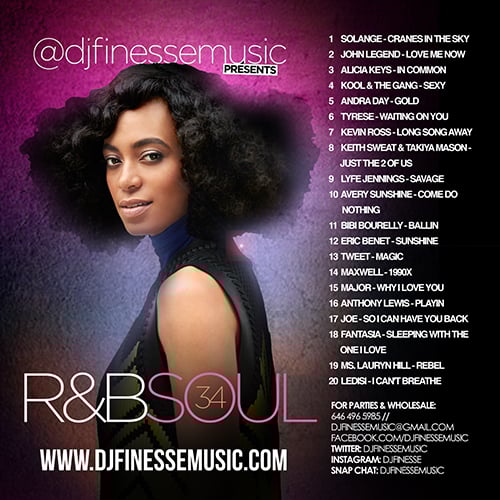 DJ FINESSE MIXTAPES — R&B SOUL MIX VOL. 34