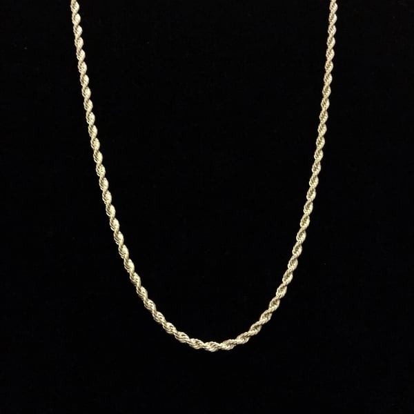 Image of Thin Silver Rope Chain