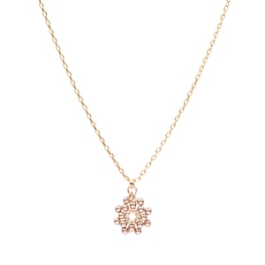 Image of Bronze pearl daisy pendant