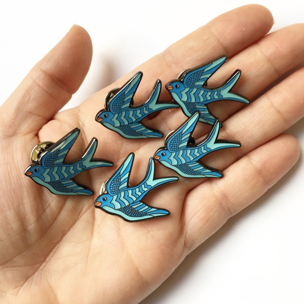 Swallow Enamel Pin