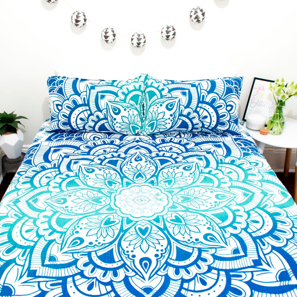 Image of Blue Ombre Lotus Doona Set-Marked down from $110, NOW