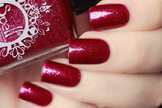 Image of ~Magical Roots~ cranberry fuchsia pink duochrome w/silver flakes!