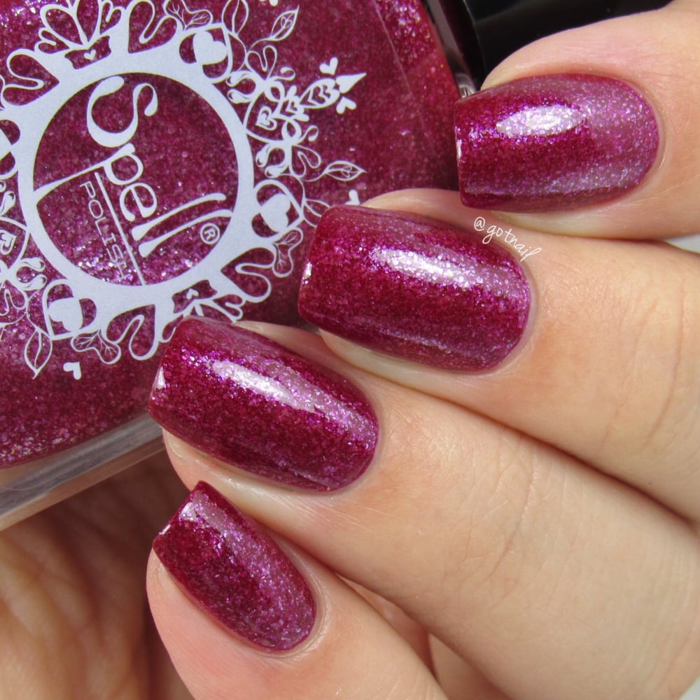 Image of ~Magical Roots~ cranberry fuchsia pink duochrome w/silver flakes!