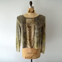 Image 1 of silk and cashmere camo sweater