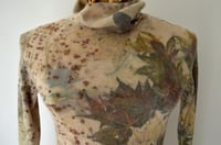 Image 5 of Japanese maple eco print cashmere turtleneck sweater