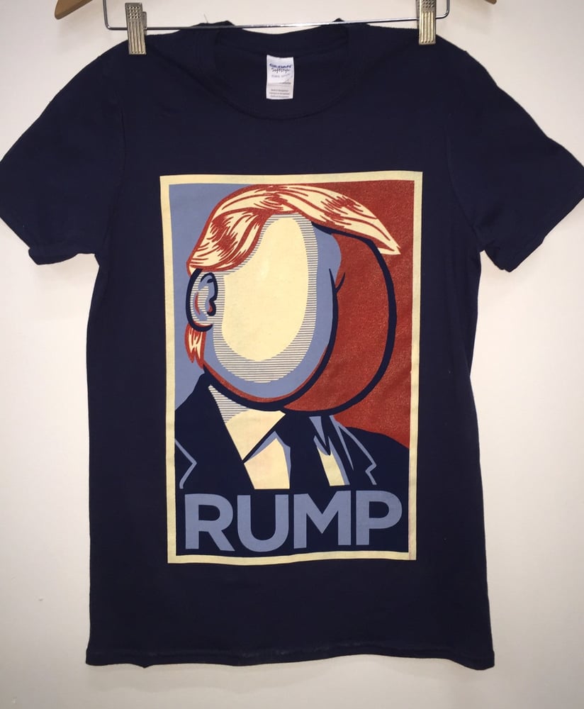 Image of RUMP Navy Blue tee (Trump Parody)