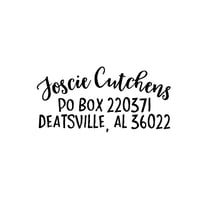 Image 1 of Curved Name Address Stamp