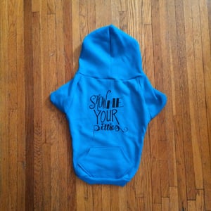 Image of Show Me Your Pitties Doggie Hoodie (BLUE)