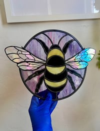 Image 2 of Purple iridescent bumble bee 