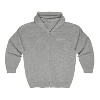 Image 2 of GREY PRIVACY ZIP ZIP HOODIE