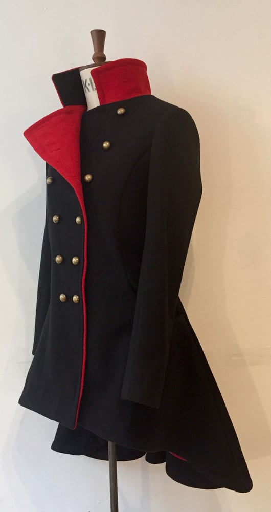 Image of Colour block commander coat