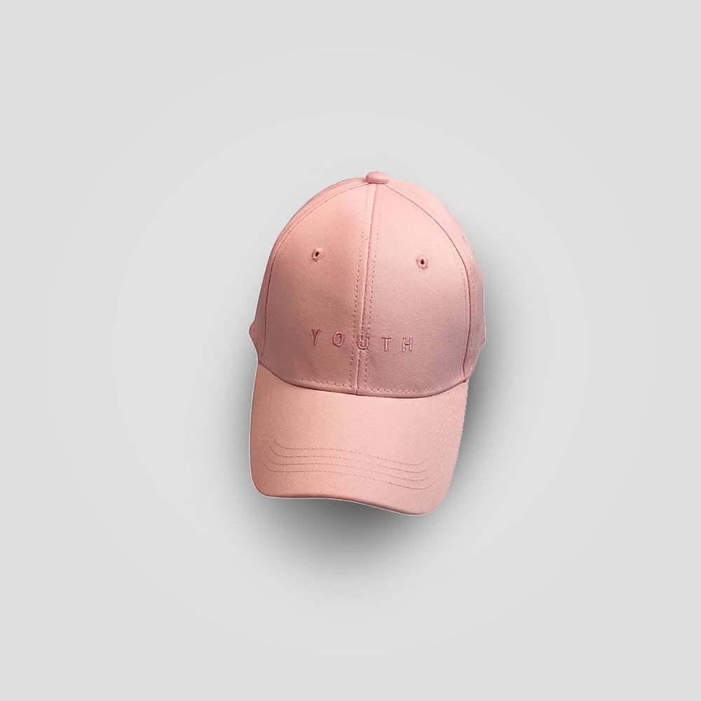 Image of Unisex Youth Pink Baseball Cap 